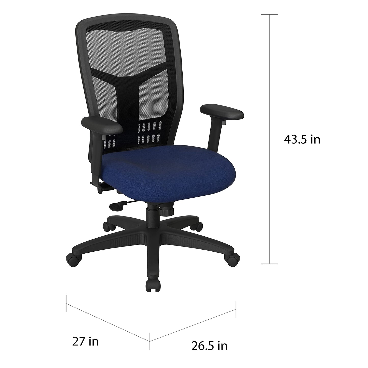 Office Star ProGrid High Back Manager's with Adjustable Seat Height, 2-to-1 Synchro Tilt Control and Seat Slider, Icon Taupe Fabric