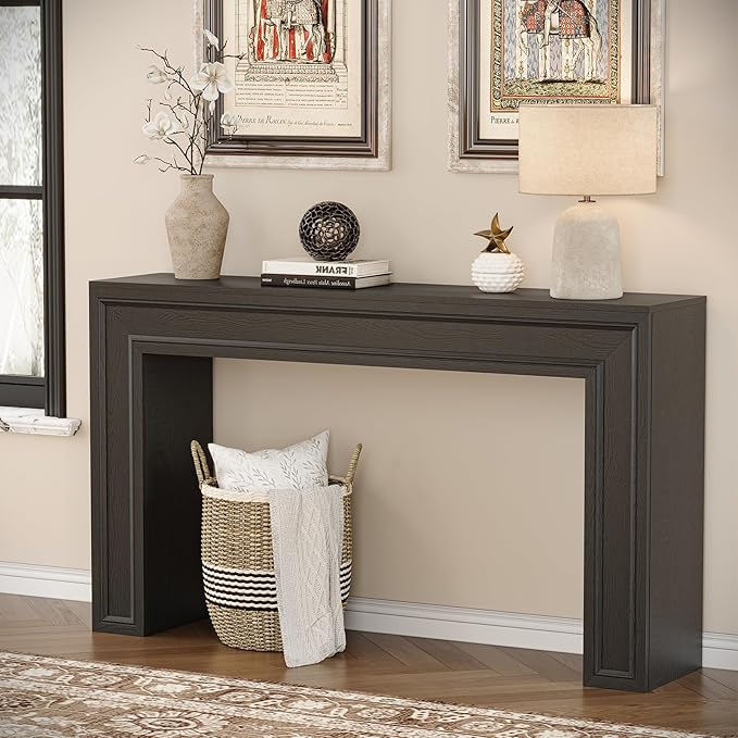 Rresyet 55 Inch Long Console Table, Sofa Table Behind Couch, Entryway Table