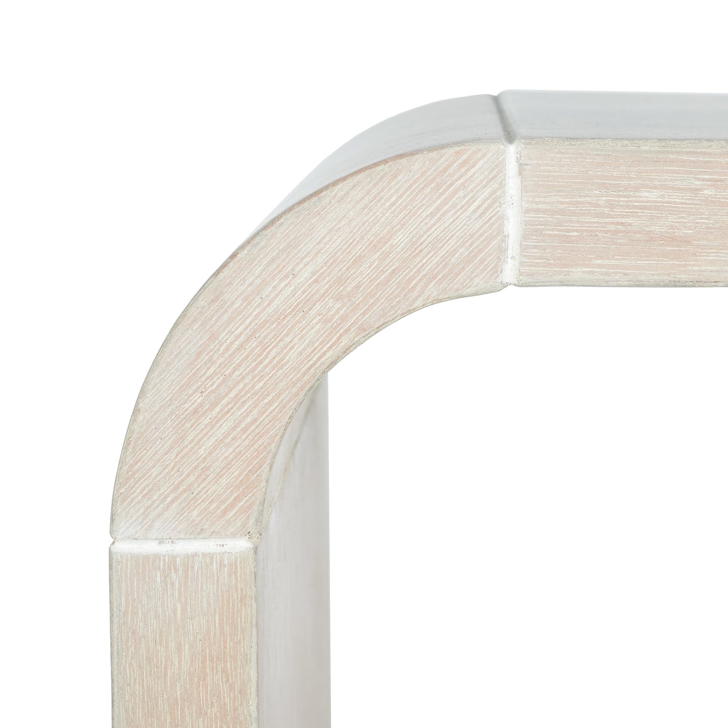 SAFAVIEH Home Collection Liasonya White Washed Waterfall Curved Side End Accent Table for Living Room Bedroom (Fully Assembled)