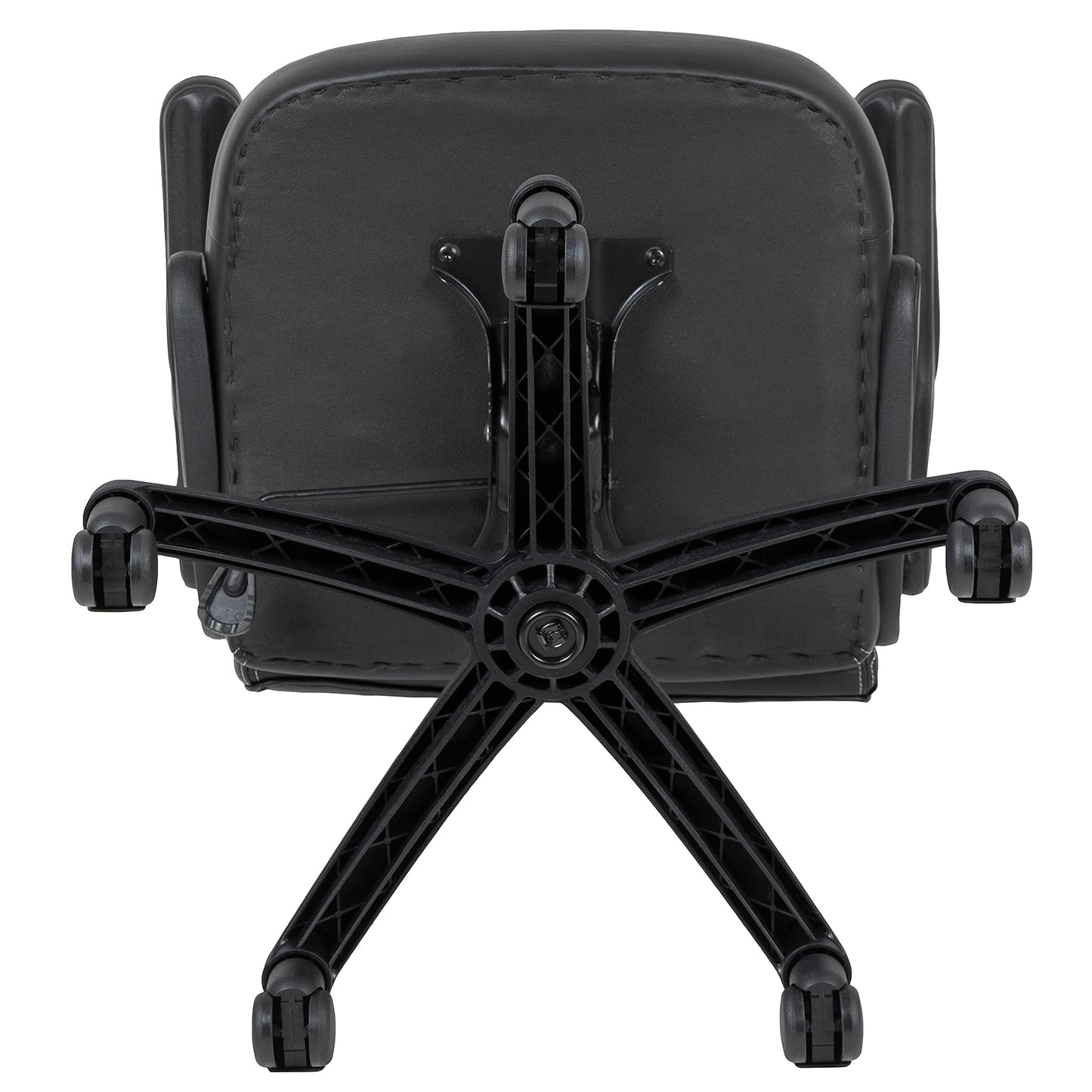 Flash Furniture X10 High-Back LeatherSoft Racing Style Gaming Chair with Flip-Up Arms, Ergonomic Padded Swivel Computer Chair, Red/Black
