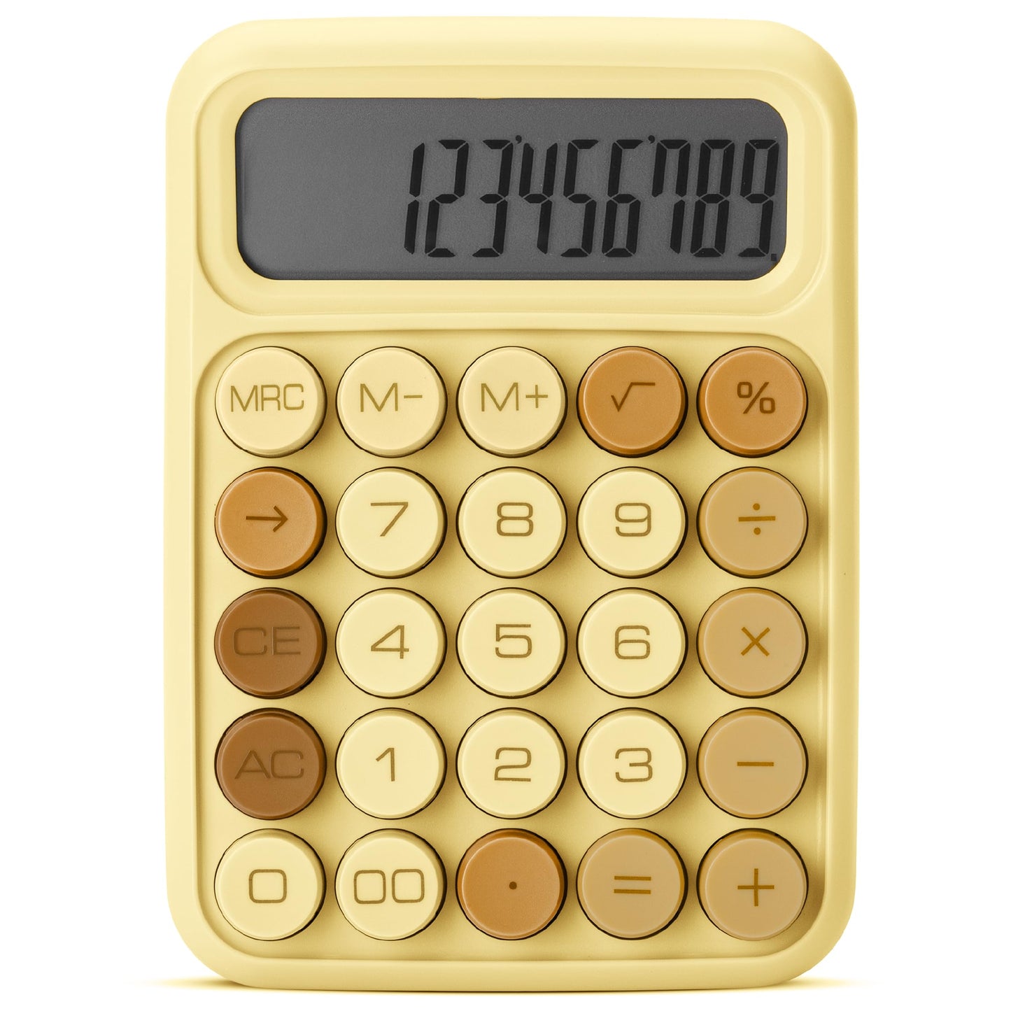 Mr. Pen- Mechanical Switch Calculator, 12 Digit Large LCD Display, Beach Sand with Big Buttons, Mechanical Switch Calculator for Home, School, Office