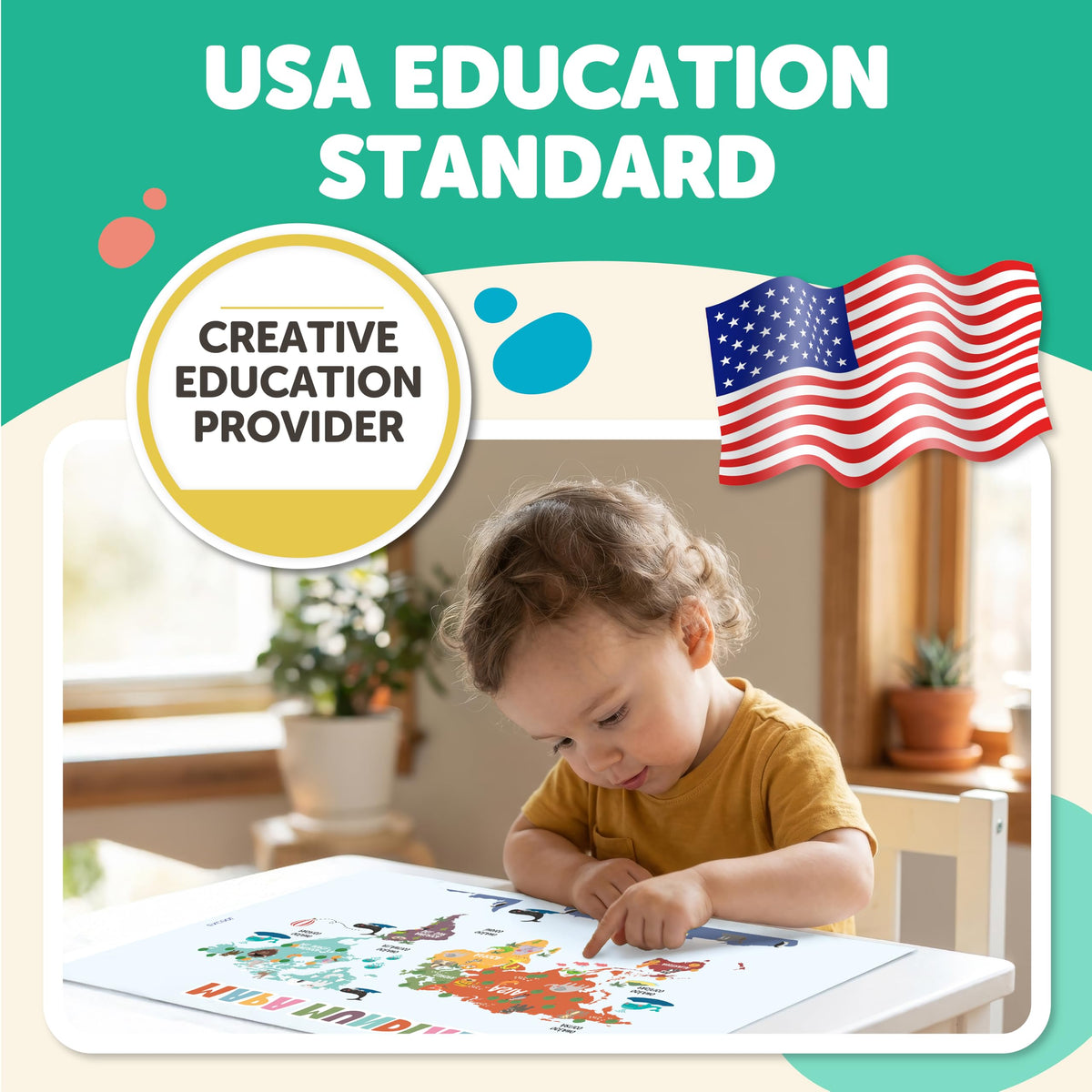 EXCOOL CLUB 16 Spanish Classroom Posters For Elementary - Colorful Bilingual Educational Posters For Toddlers 1-3, Laminated Learning Poster Preschool Must Haves, Abecedario Para Niños En Español