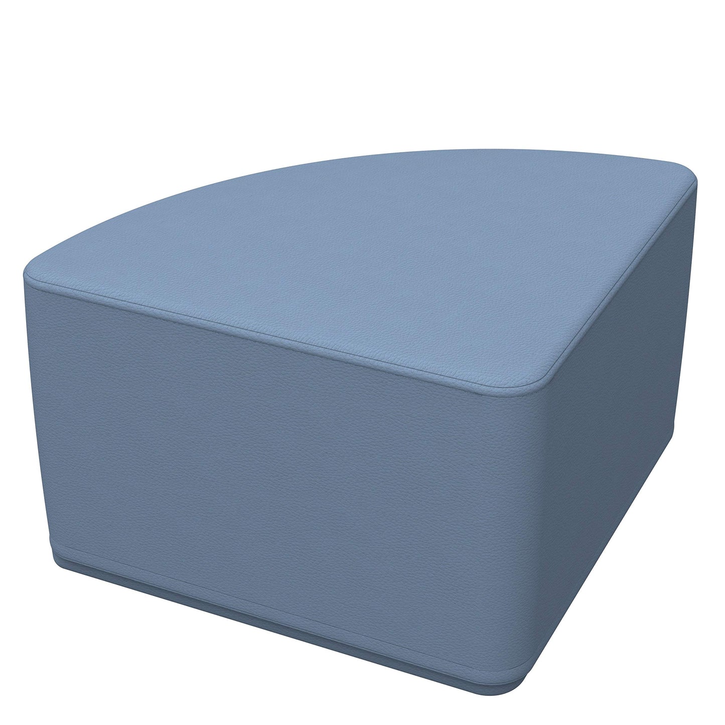FDP SoftScape Pie Ottoman, Collaborative Flexible Seating for Kids, Teens Soft, Sturdy Foam Furniture for In-Home Learning, Classrooms, Offices, Libraries, Junior 12" H (4-Piece) - Navy/Powder Blue