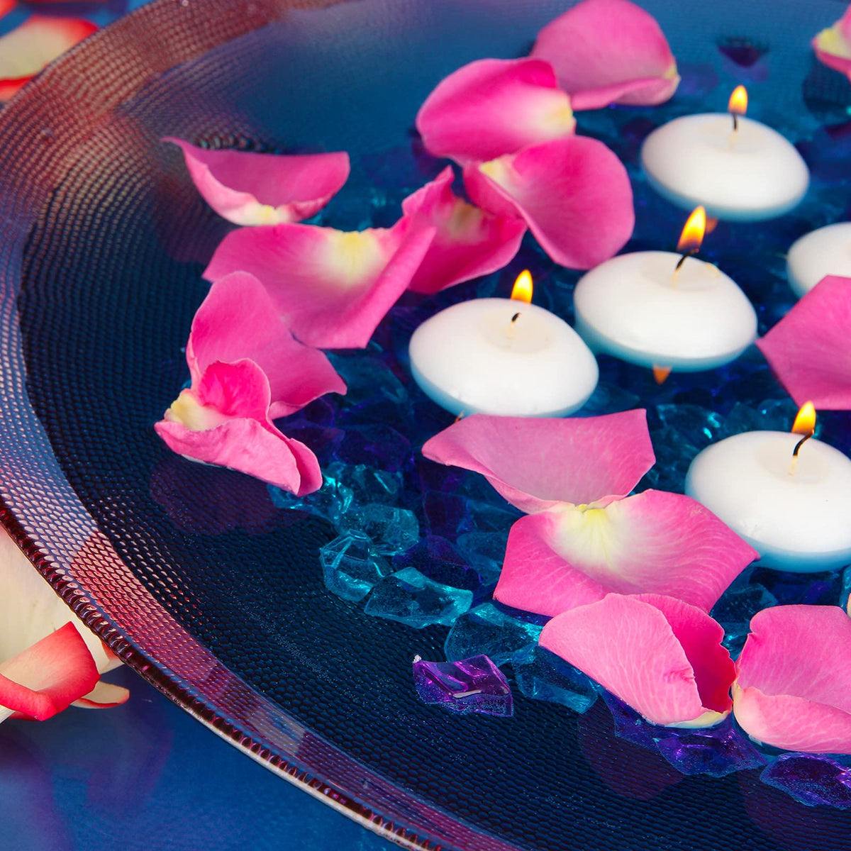 Nuanchu 30 Pcs 1.5'' Valentines Unscented Floating Candles Bulk for Centerpieces Votive Floating Cylinder Vases Candles for Wedding Party Anniversary Christmas Thanksgiving Party Gifts Decor
