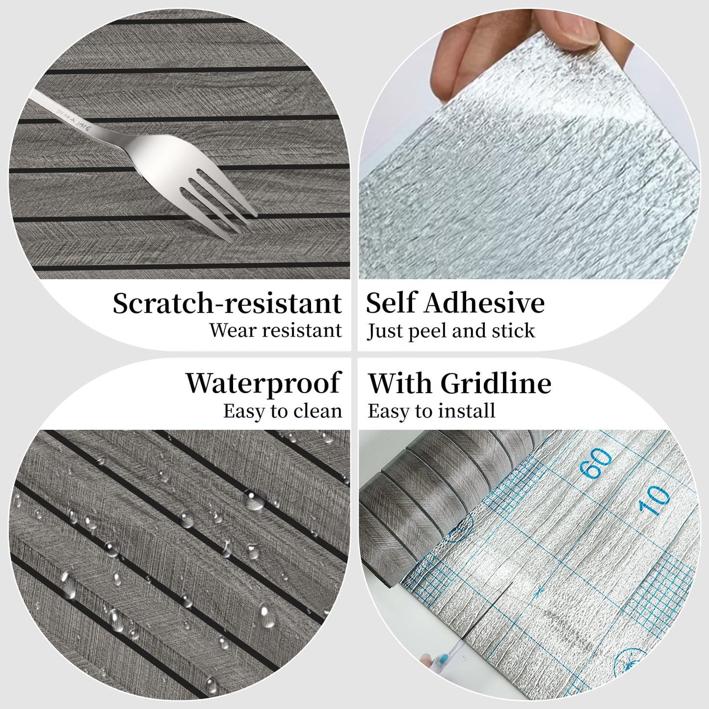 MANONIRIA Peel and Stick Slat Wall Panels 23.62" x 110.24" Self-Adhesive PVC Wood Grain Wallpaper Panel 3D Thick Faux Soundproof Backsplash Accent Wall Tile for Walls Furniture