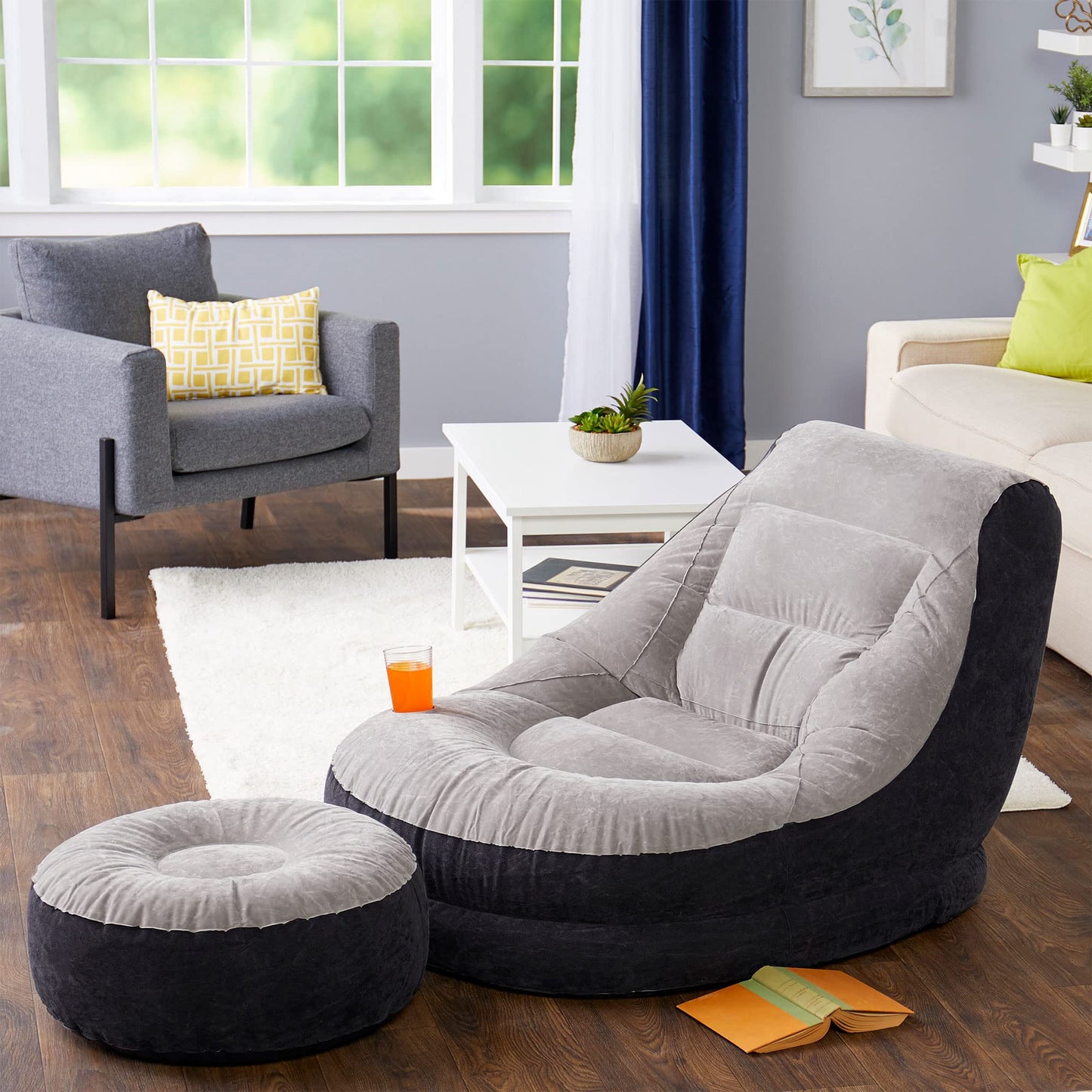 Ultra Lounge and Ottoman