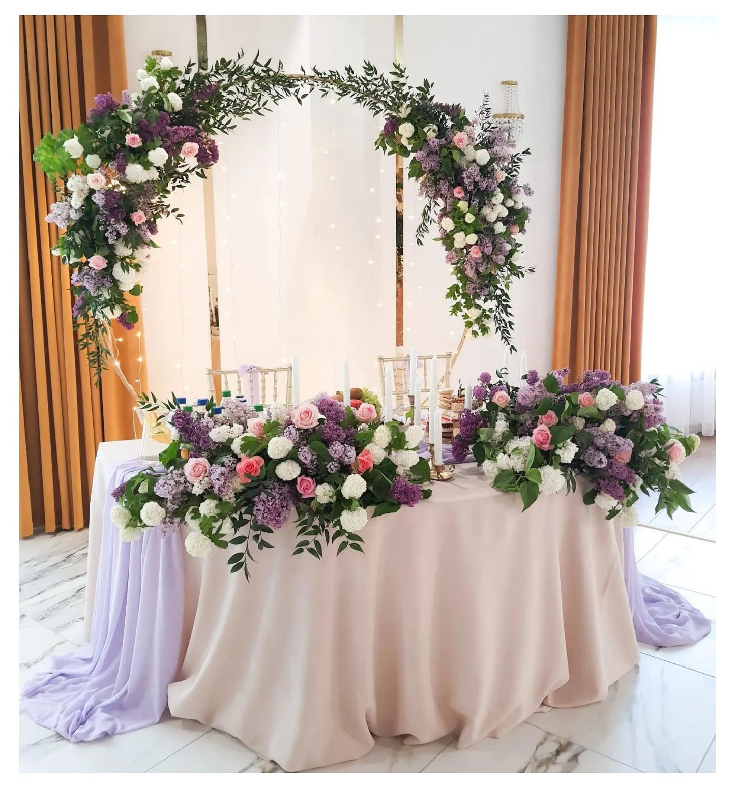 Light Purple 27 x 120 inches Long Soft Table Runner for Wedding Chiffon Table Runners Rectange and Round Table Decorations for Birthday Parties