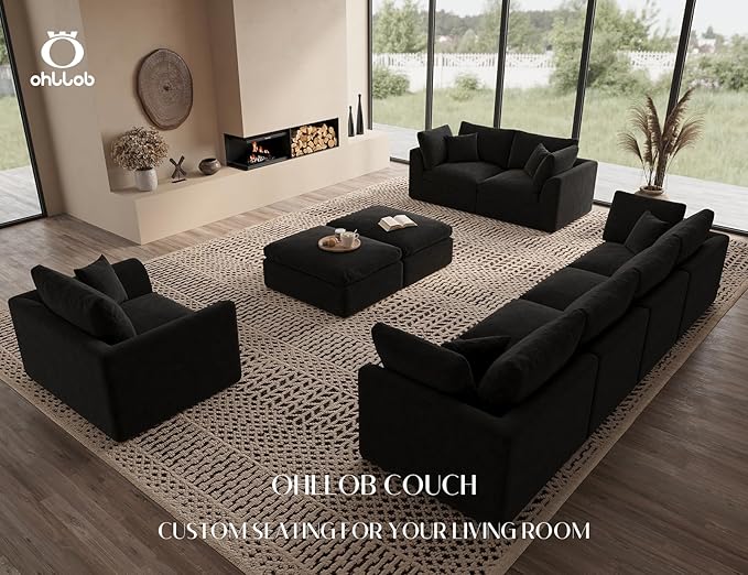 ohllob 48.6" Single Sofa, Small Boneless Couches
