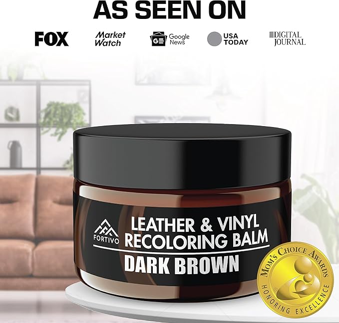 FORTIVO Leather Recoloring Balm, Leather Repair Kit