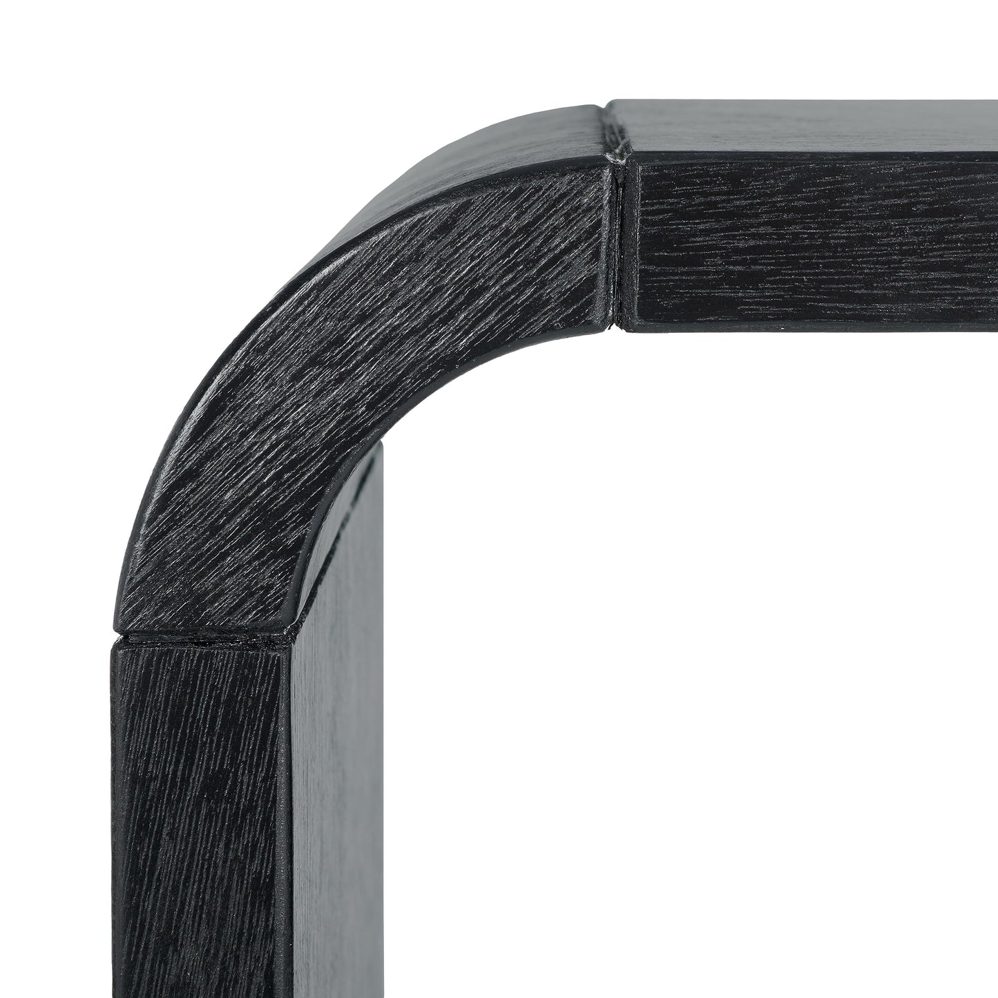 SAFAVIEH Home Collection Liasonya Black Waterfall Curved Side End Accent Table for Living Room Bedroom (Fully Assembled)