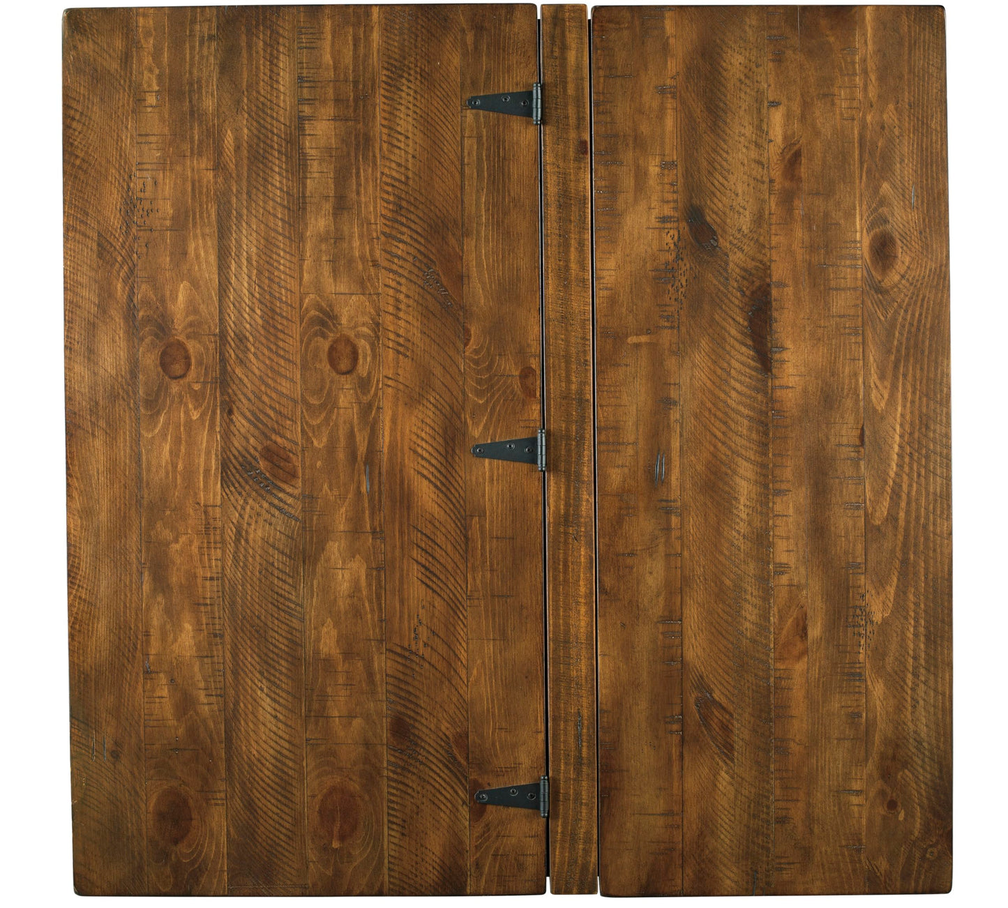Signature Design by Ashley Valebeck Rustic Farmhouse Chair Side End Table with Cabinet Door, Distressed Black