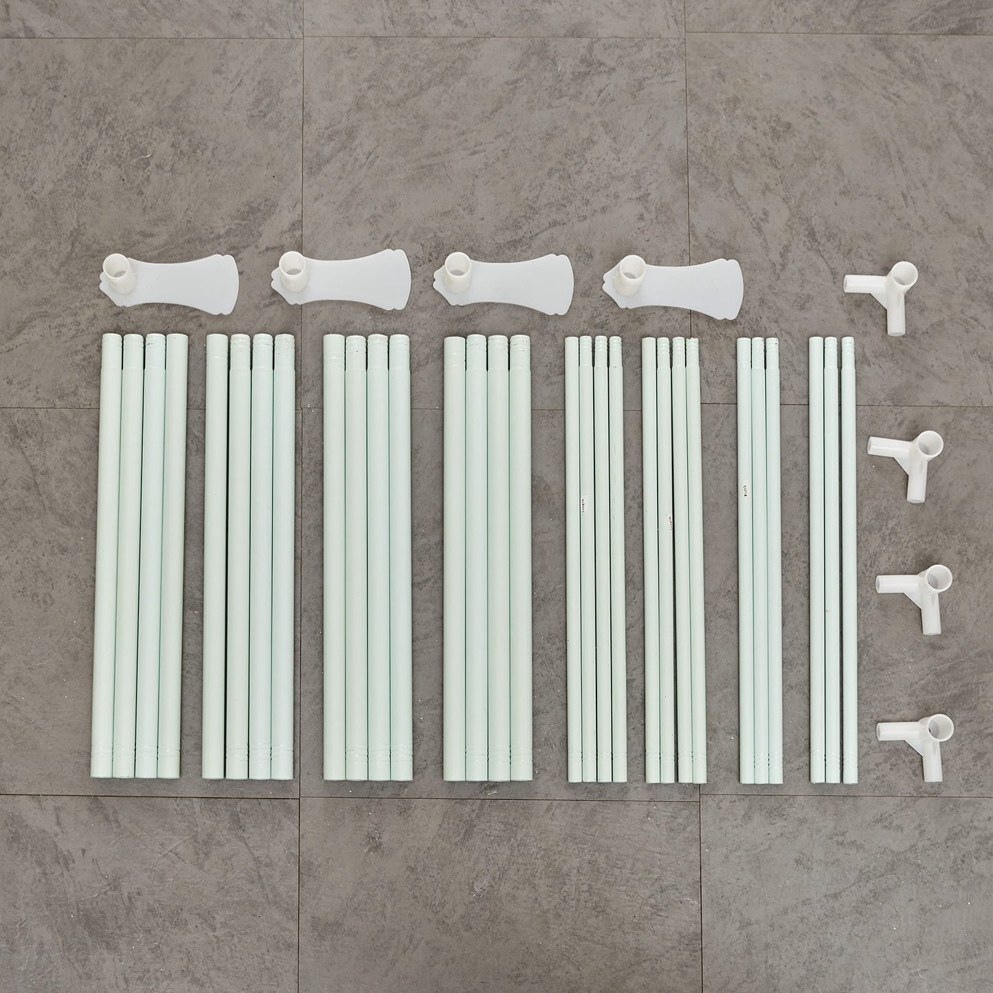 Mengersi Canopy Bed Frame Queen Size,Bed Canopy Frame Post Poles,Canopy Bed Curtains Frame Bracket Fit for Metal Bed Wood Bed Bedroom Decor,White