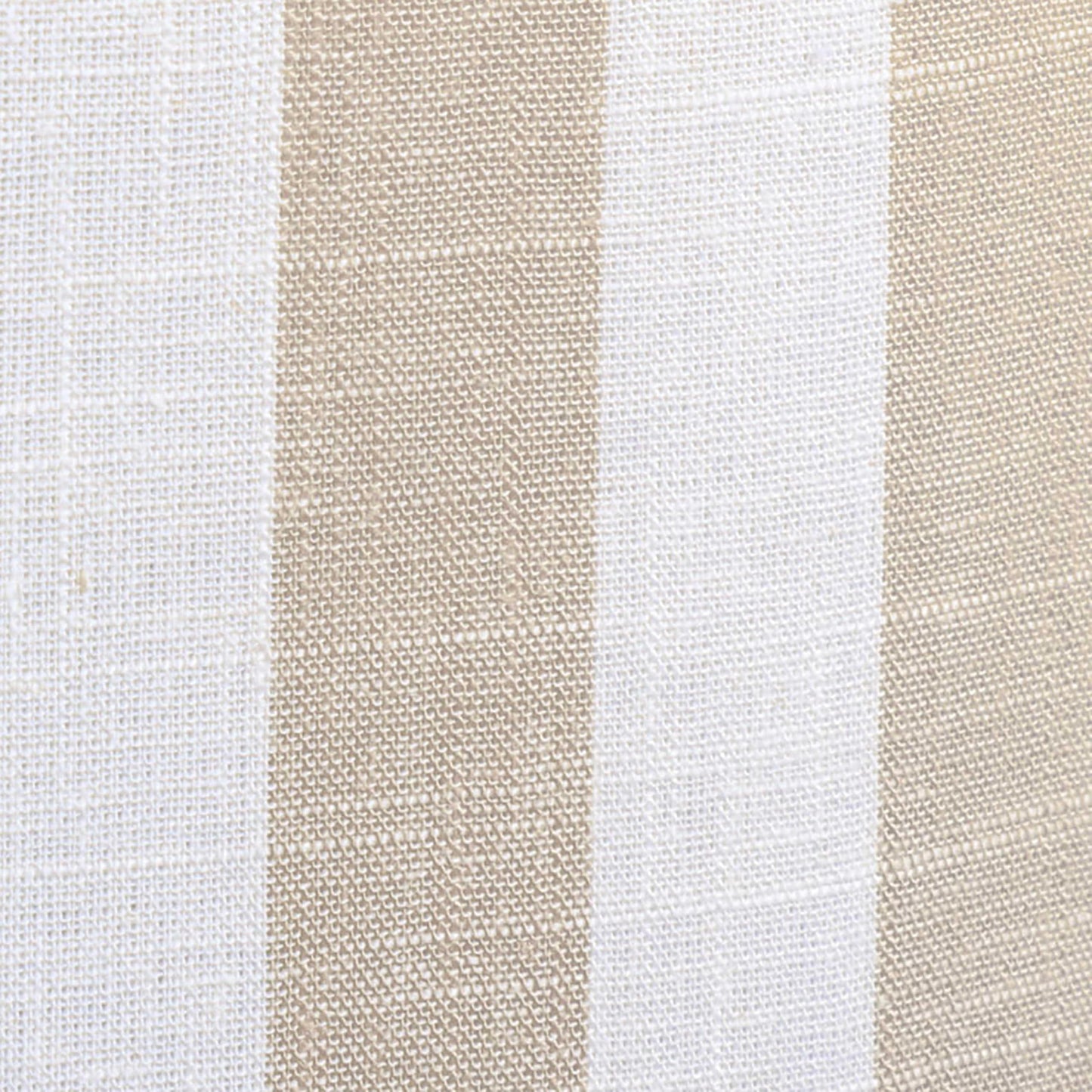Tov Furniture Dex Beige Striped Linen Ottoman