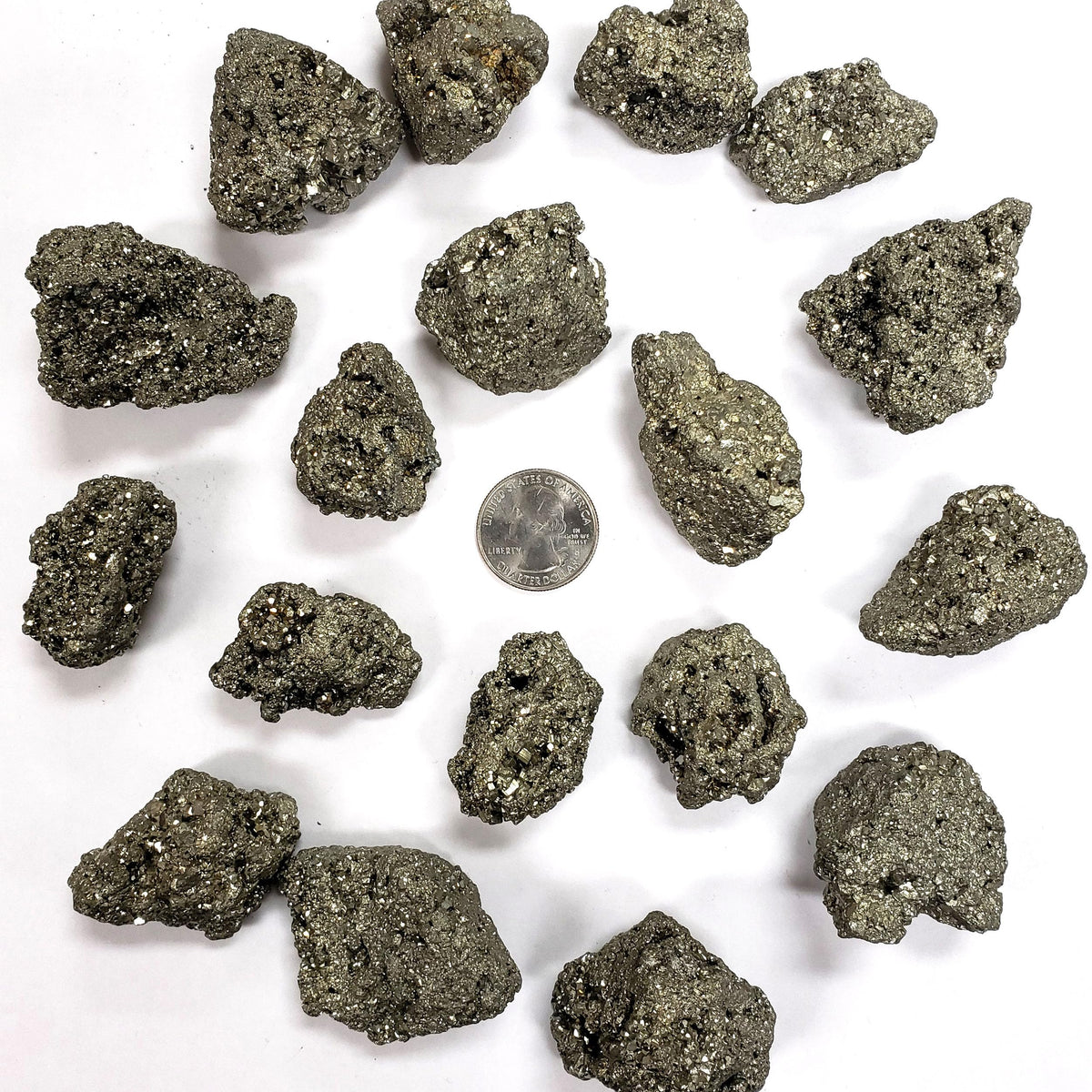 1.8-7.05 Oz Gemstone Natural Pyrite Mineral Specimen, Crystals and Healing Stones DIY Stone Decoration, High-Energy Iron Indoor and Outdoor Garden Fish Tank Landscaping (5.3-7.05 oz)