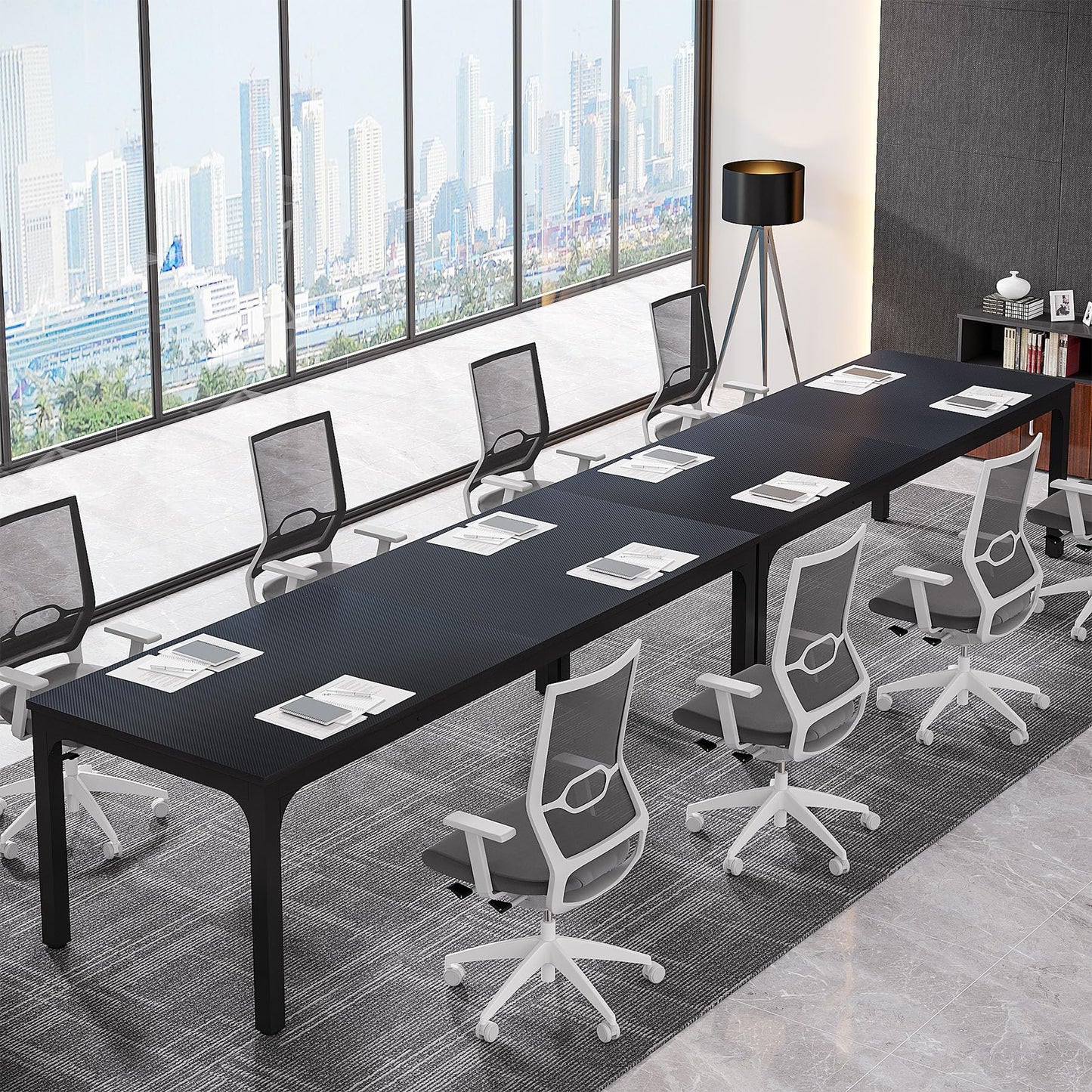 Tribesigns 6.5FT Conference Table, 78.7-Inch Rectangle Meeting Seminar Table, Large Business Tables for 6-8 People (Only Table)