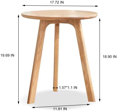 100% Solid Oak Small Side Table