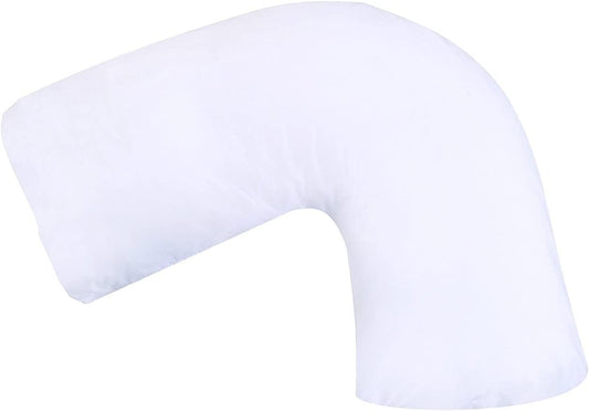 DMI Body Pillow, Side Sleeper Pillow and Pregnancy Pillow with Contoured Support to Eliminate Neck, Back, Hip, Joint Pain and Sciatica Relief with Removable Washable Cover, Firm, U Shape Neck Pillow