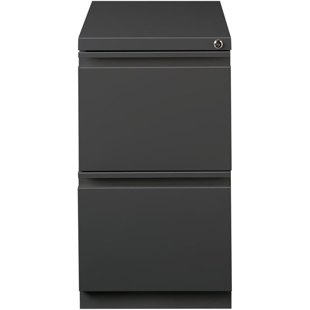 Hirsh Industries 20" Deep 2 Drawer Mobile File Cabinet File in Charcoal