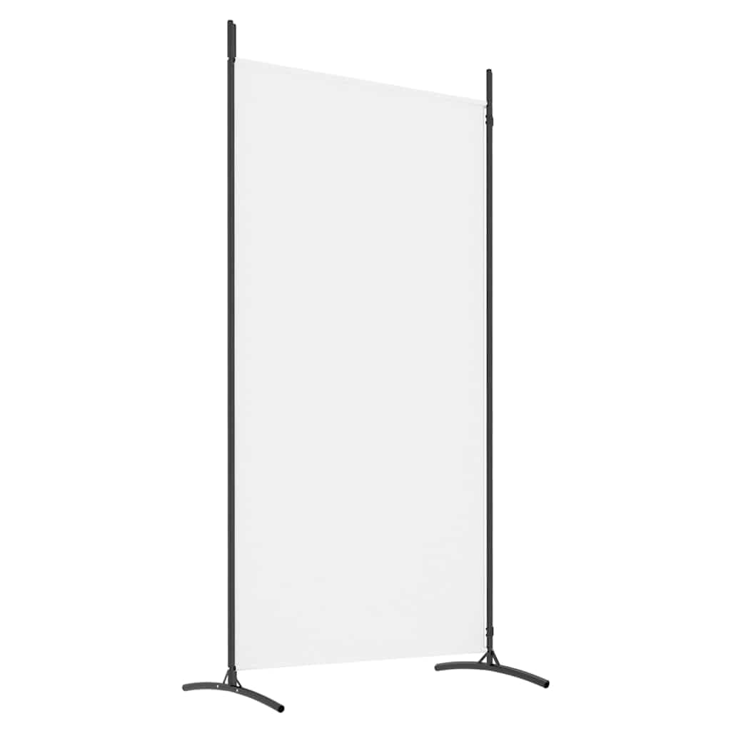 vidaXL vidaXL Room Divider, Folding Privacy Screen 2 Panel Room Divider, Freestanding Room Partition Wall Divider for Room Separation, White Fabric
