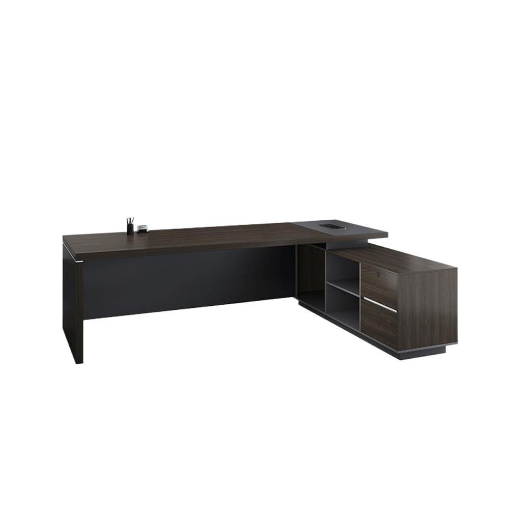 BGGJJ Computer Desk Boss Desk, CEO Desk, Modern Office Furniture, Manager Desk, Executive Desk Desk with Drawers(A)