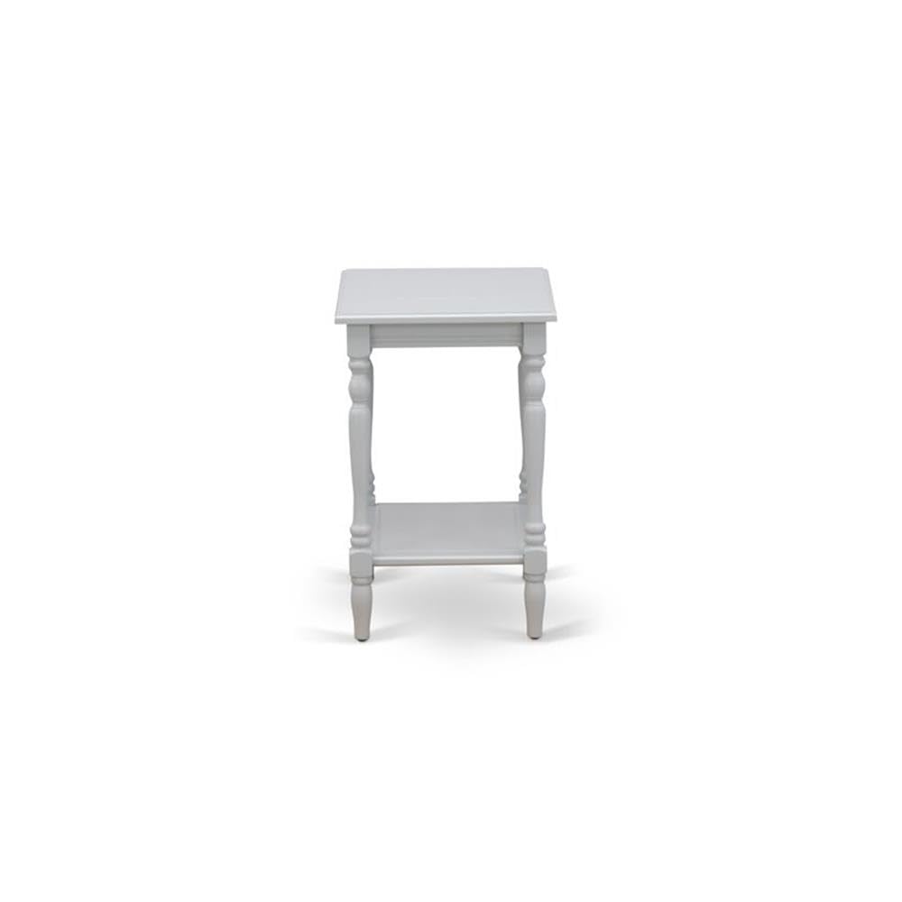 East West Furniture BF-14-ET Bedford Nightstand - Rectangle End Table with Open Storage Shelf for Bedroom, 16x20 Inch Inch, Urban Gray