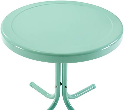 Crosley Furniture Griffith Weather Resistant Retro Metal Outdoor Side Table