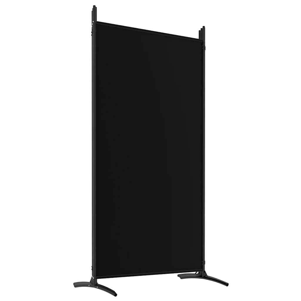 vidaXL vidaXL Room Divider, Folding Privacy Screen 6 Panel Room Divider, Freestanding Room Partition Wall Divider for Room Separation, Black Fabric