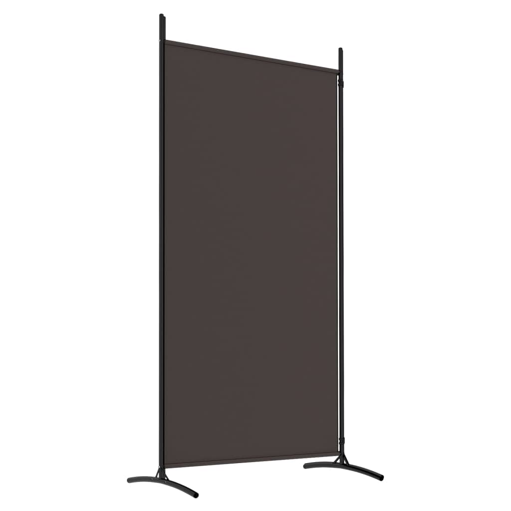 vidaXL vidaXL Room Divider, Folding Privacy Screen 2 Panel Room Divider, Freestanding Room Partition Wall Divider for Room Separation, Brown Fabric