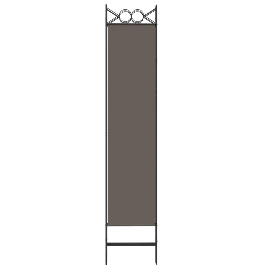 3-Panel Fabric Room Divider Anthracite 47.2x86.6 Inches Privacy Screen Partition, Foldable Room Separator for Bedroom, Blocks Sunlight, Breathable Durable Material