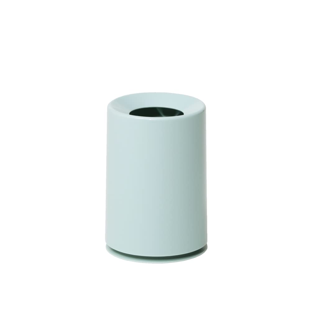 Ideaco TUBELOR® Mini Designer Round Counter or Desktop Waste Bin, Conceals Any Plastic Bag 0.3 Gal / 1.2L, Light Blue