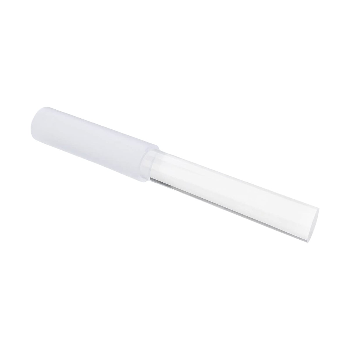 UPCEED Singing Bowl Mallet Clear Acrylic Base Silicone Rubber Striker Mallet for Playing Quartz Crystal Singing Bowl with Bundle Pocket(Clear)