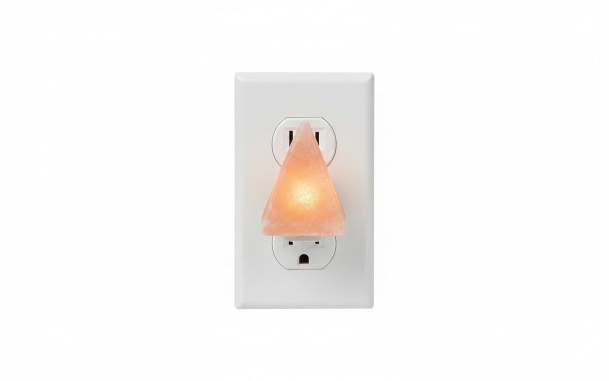 NatureBoost Himalayan Pink Salt Night Lights (Pyramid, 2)