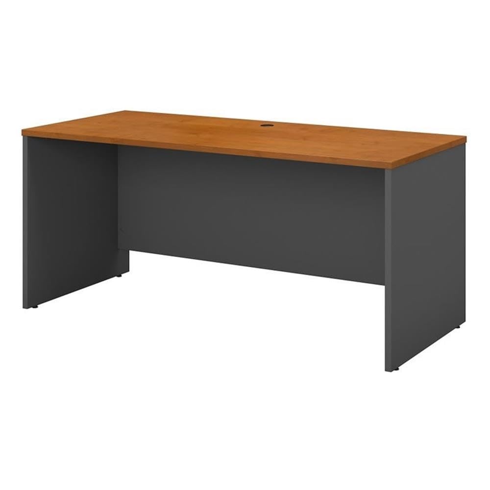 Bush Business Furniture Series C 60W x 24D Credenza Desk in Natural Cherry, Minimalist Computer Table for Home or Professional Office