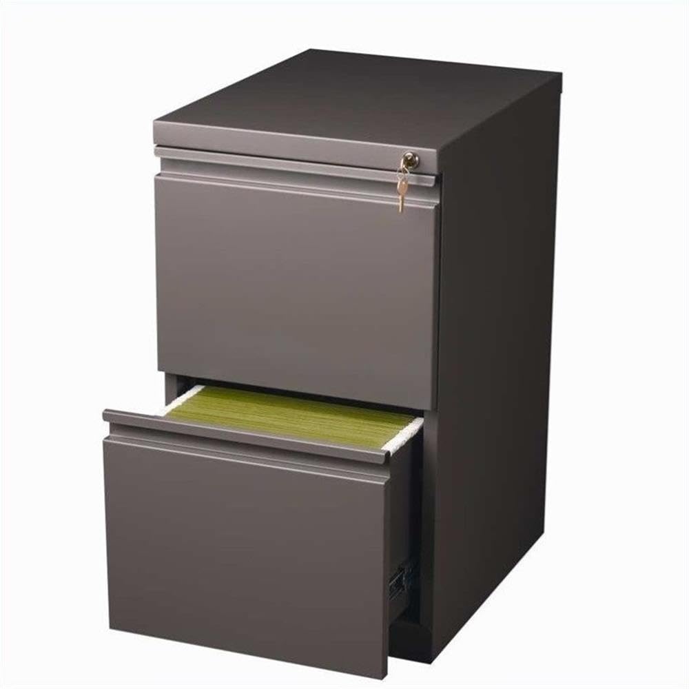 Hirsh Industries 20" Deep 2 Drawer Mobile File Cabinet File in Medium Tone