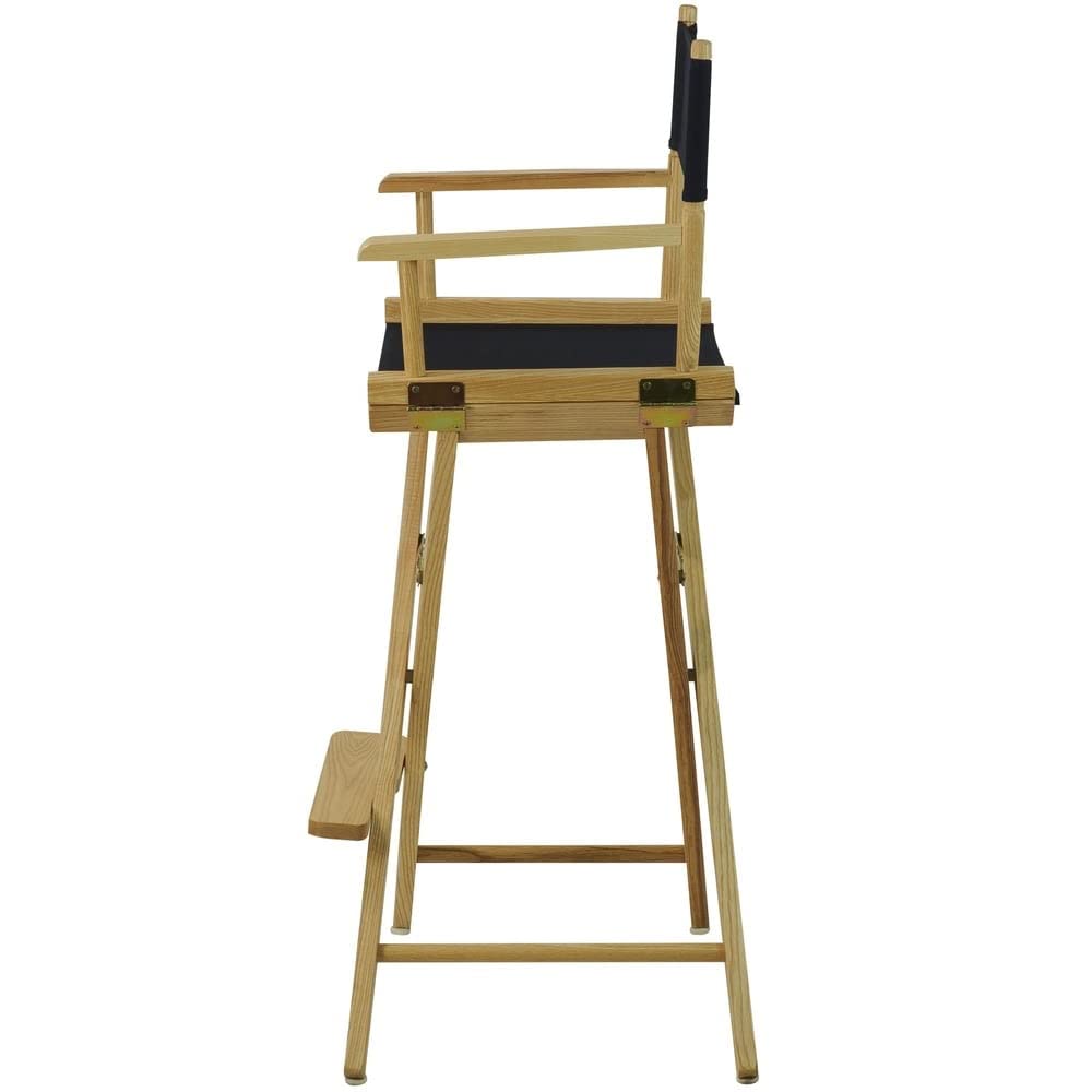 American Trails Extra-Wide Premium 30" Director's Chair Black Frame with Red Canvas, Bar Height
