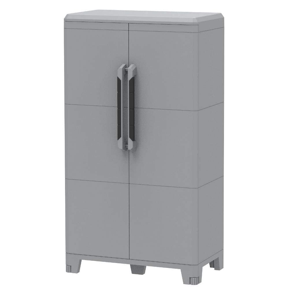 Terry 1102921, Transforming Modular 3, Cabinet with a Modern and Linear Design Suitable for Any Environment, (up to 40 kg evenly distributed), Grey, 78 x 43.6 x 143 cm