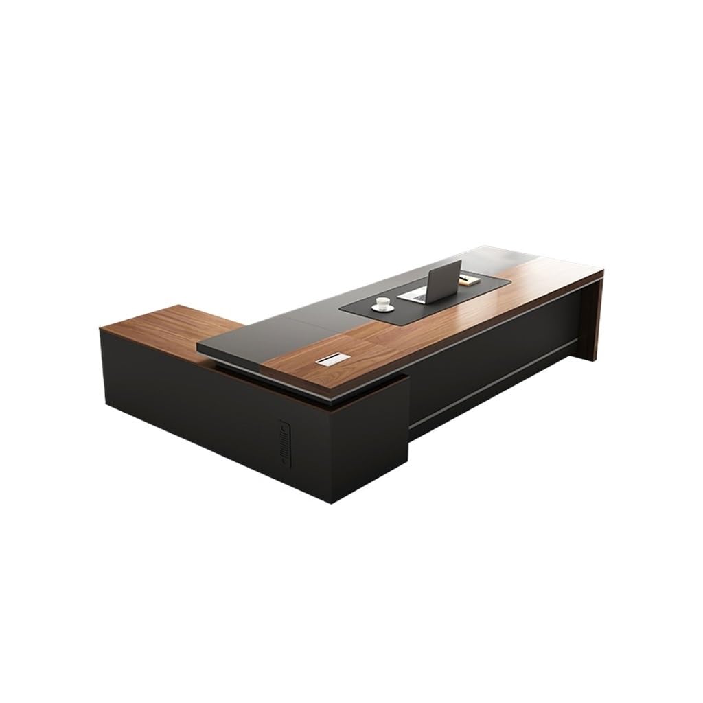 ULTRAWAVE Computer Desk Home Office Desk Executive Desk, Modern CEO/Manager Desk, Executive Table, Large Desk Furniture