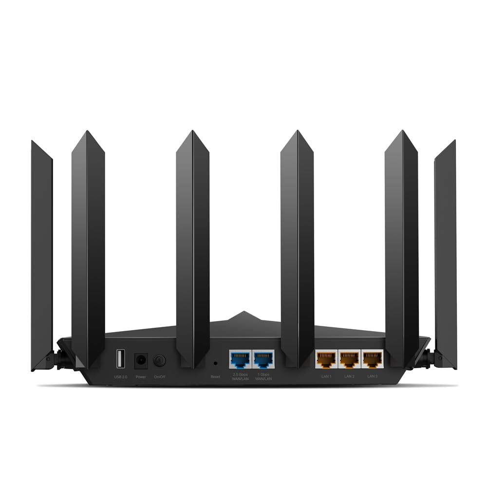 TP-Link - Archer AXE7800 Tri-Band Wi-Fi 6E Router - Black (Renewed)