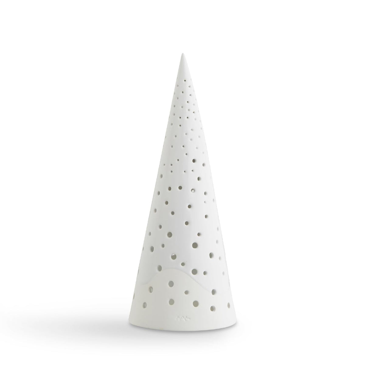 Kahler Nobili Tealight Holder | Snow White Bone China | 10 Inch