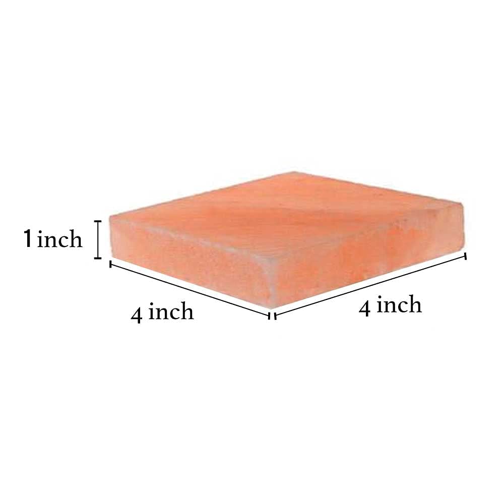 Pink Salt Crystal Accessories (Pink Salt Crystal Cooking Tray - 4 by 4 inch)