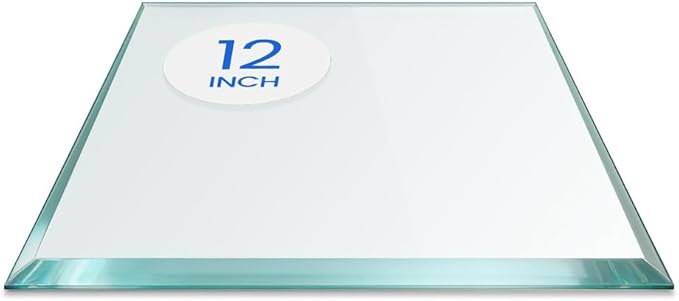 Dulles Glass 12 inch Square Glass Table Top