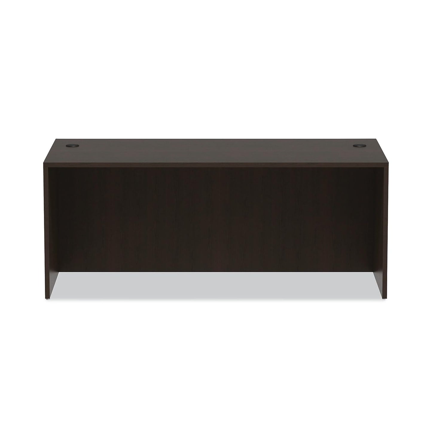 Alera Valencia Series Straight Front Desk Shell, 71" x 35.5" x 29.63", Espresso