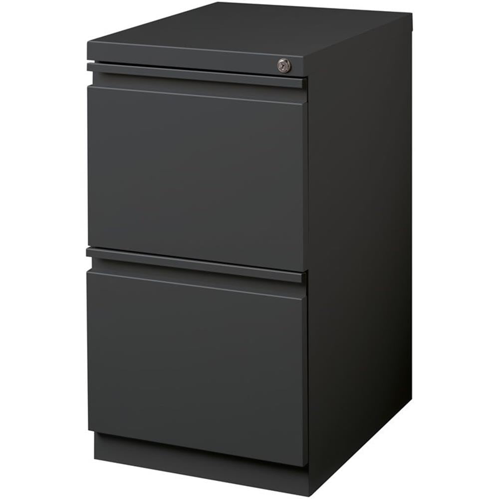 Hirsh Industries 20" Deep 2 Drawer Mobile File Cabinet File in Charcoal
