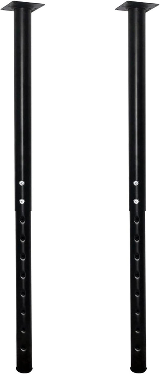 QLLY 24-40 inch Adjustable Metal Table Legs, Heavy Duty DIY Desk Legs
