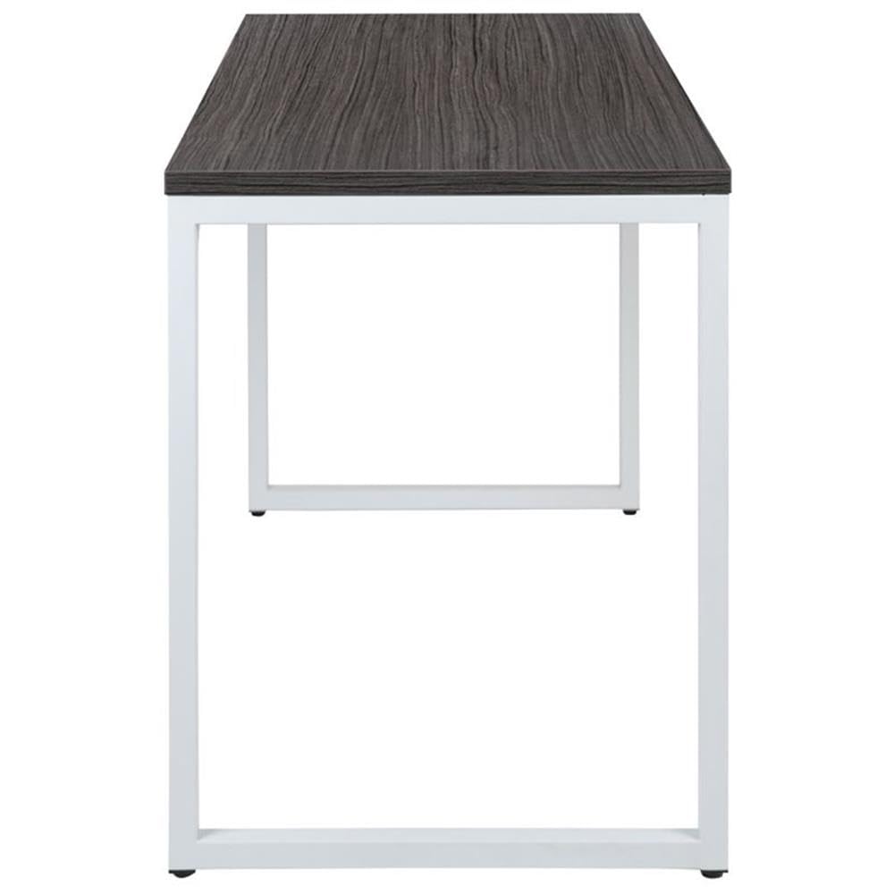 Flash Furniture Kimberly Tiverton Industrial Modern Desk-Rustic Gray/White Commercial Grade Computer Desk-47" Sturdy Home Office Desk-Writing Desk