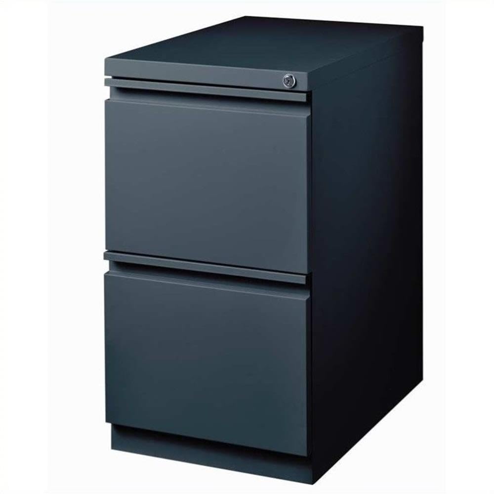 Hirsh Industries 20" Deep 2 Drawer Mobile File Cabinet File in Charcoal