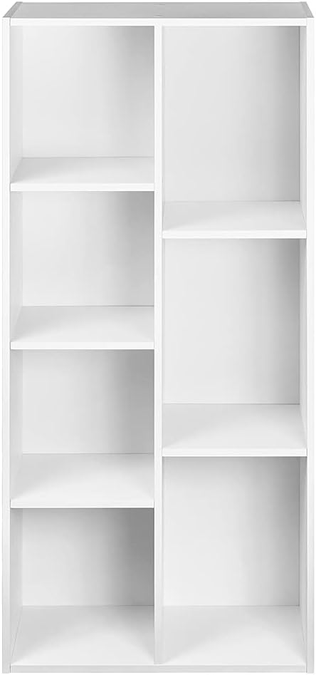 Amazon Basics 7 Cube Organizer Bookcase, Storage Shelf