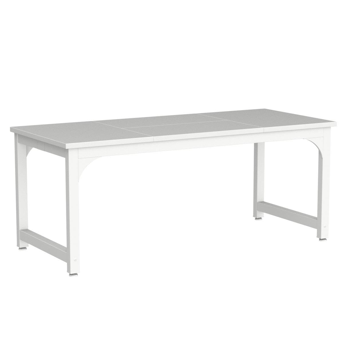 Tribesigns 70.8”Executive Desk, Large Office Computer Desk with Thicken Frame, Modern Simple Workstation Business Furniture for Home Office, White