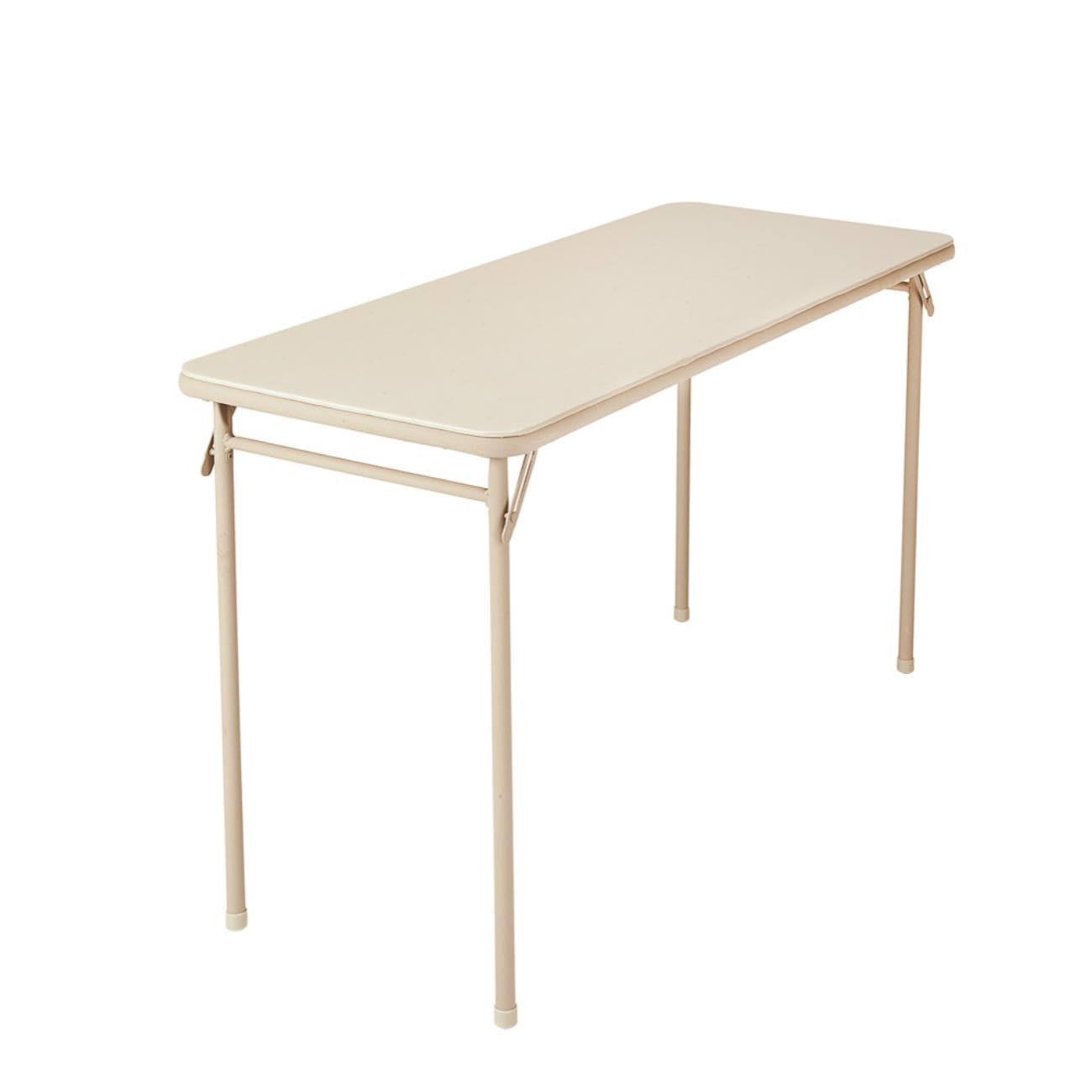 CoscoProducts Cosco Folding Serving Table, 20" x 48", Antique Linen
