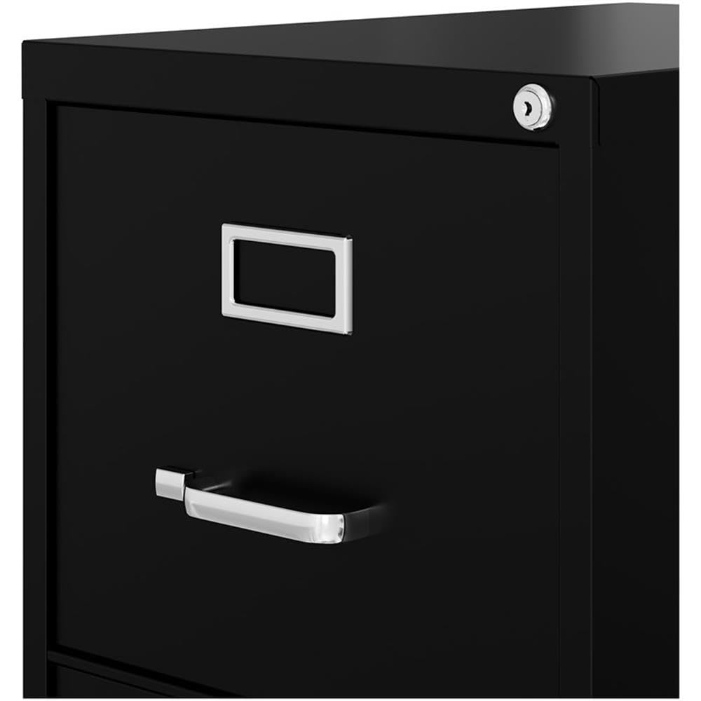 Lorell LLR42291 2-Drawer Vertical File, 15" x 22" x 28, Black